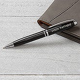 Personalized Pen - Black & Silver - 16915