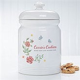 Personalized Cookie Jar - Precious Moments Floral - 16928