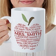 Personalized Oversized Coffee Mugs - Teacher Gift - 16951