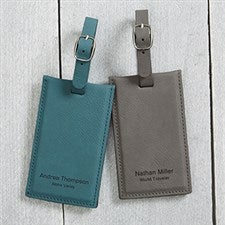 Personalized Leather Luggage Tag – Mae Designs