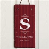 Elegant Monogram Personalized Vertical Slate Plaque - 16966