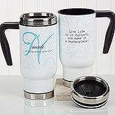 Personalized Commuter Travel Mug - Name Meaning - 16969