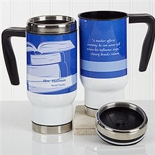 Personalized Travel Mugs - Teacher Gift - 16972