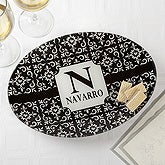 Personalized Glass Platter - Classic Name - 17004