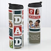 Personalized Photo Travel Tumbler - Dad Photo Collage - 17012