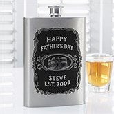 Personalized Flask - Grand Old Dad Whiskey Label - 17014