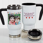 Personalied Photo Commuter Travel Mug - Photo Message For Him - 17054