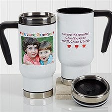 Personalied Photo Commuter Travel Mug - Photo Message For Him - 17054