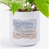 Personalized Memorial Outdoor Flower Pot - In Memory - 17061