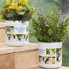 Personalized Outdoor Flower Pot - Picture Perfect - 17065
