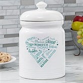 Personalized Cookie Jar - Close To Her Heart - 17082