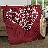 Personalized Premium Sherpa Blanket - Close To Her Heart - 17086