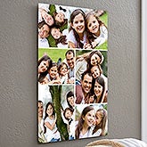 Personalize Chromoluxe Photo Metal Panels - 6 Photo Collage - 17090