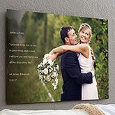 Personalized Chromoluxe Photo Metal Panels - Personalized Wedding Sentiments - 17093