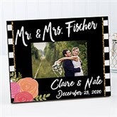 Personalized Wedding Picture Frame - Modern Chic - 17107