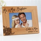Personalized Wood Frames - Modern Chic Wedding - 17109