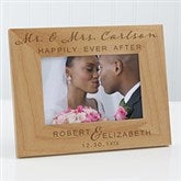 Personalized Wood Wedding Frames - Wedding Elegance - 17115