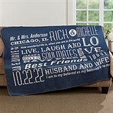 Personalized Romantic Premium Sherpa Blanket - Our Life Together - 17152