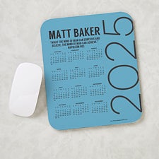 Personalized Calendar Mouse Pad - Calendar  Quote - 17159