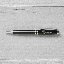 Personalized Engraved Black Pen  - 17185