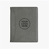 Business Logo Personalized Padfolio - Charcoal - 17188