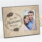 Personalized Romantic Picture Frame - Wedding Floral - 17203