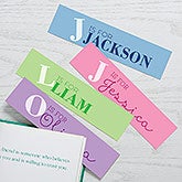 Personalized Paper Bookmarks Set Of 4 - Alphabet Fun - 17220