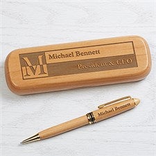 Engraved Alderwood Pen Set - Sophisticated Style - 17246