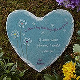 Personalized Mom Heart Garden Stone - A Mom's Hug - 17275