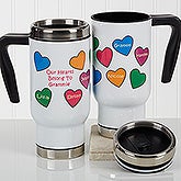 Personalized Commuter Travel Mug - Our Hearts Belong To You - 17281
