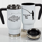 Personalized Fishing Commuter Travel Mug - What A Catch! - 17286