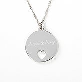 Personalized Piece of My Heart Pendant Necklace - 17302