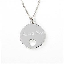 Personalized Piece of My Heart Pendant Necklace - 17302