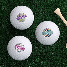 Personalized Womens Golf Ball Sets - Sassy Lady - 17322