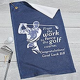 Personalized Retirement Golf Towel - 17324