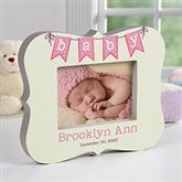 Personalized 5x7 Baby Frame Block - Baby Banner - 17365