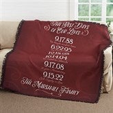 Personalized Family Blankets - Our Best Days - 17385