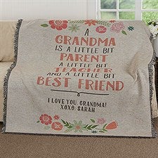 Personalized Throw Blankets For Grandma - 17395