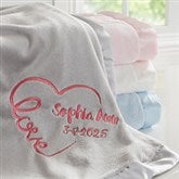 Embroidered Baby Blankets - Baby Love Keepsake - 17401