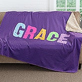 Personalized Sherpa Blanket For Girls - All Mine! - 17408