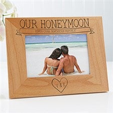 Personalized Honeymoon Picture Frames - Honeymoon Memories - 17414