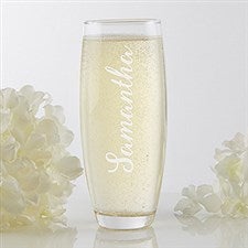 Personalized Stemless Champagne Flute - Signature Toast - 17415