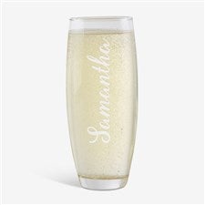 Personalized Stemless Champagne Flute - Signature Toast - 17415
