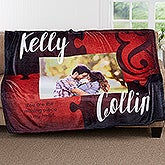 Personalized Couples Photo Blankets - Missing Piece To My Heart - 17423