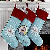 Personalized Snowflake Christmas Stockings - 17444