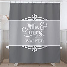 Personalized Shower Curtain - Happy Couple - 17449