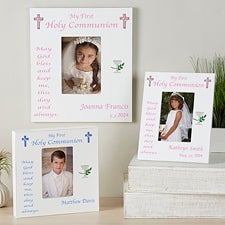 Personalized May God Bless Me First Communion Photo Frame - 1745