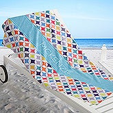 Personalized Beach Towel - Geometric - 17455