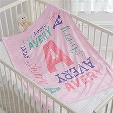 newborn baby blanket with name