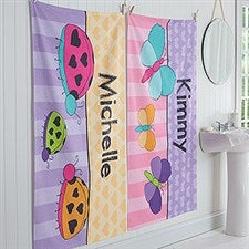 Personalized Bath Towels For Girls - Just For Her - 17477